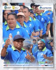 Senam Tukang Ledeng dalam pencanangan HUT ke-33 PTAM Jayapura (Perseroda)