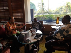 Diskusi pengembangan SPAM di Jayapura bersama Bp.Bupati Jayapura