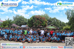 Ketua DPRD Kota Jayapura Abisai Rollo, SH melakukan Pengawasan Perda Pendidikan tingkat SMP/MTs di Kota Jayapura, bersama Direktur Utama PTAM Jayapura Dr. H. Entis Sutisna, SE, MM, CGRM