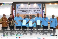 Penyerahan SK Direksi kepada 53 Pejabat PT. AMJRN